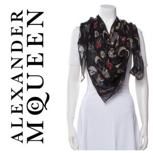 Alexander McQueen Multicolor Skull Scarf